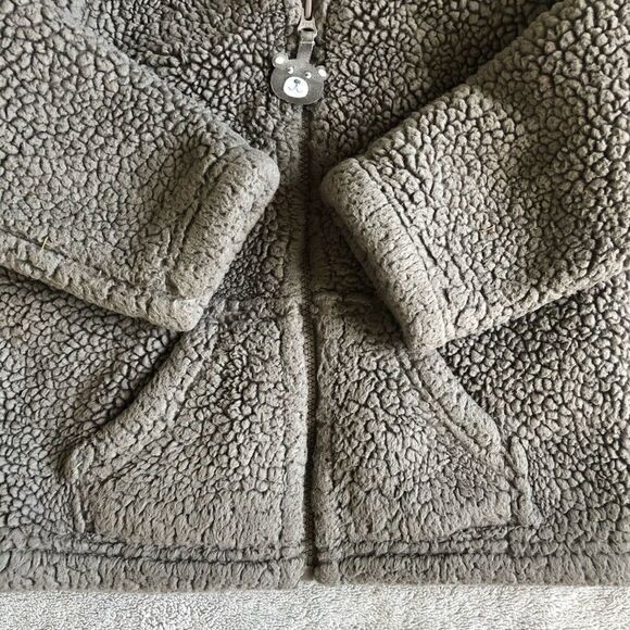 Carter’s Bear Ears Sherpa Fleece Zip Hoodie Jacket - Picture 6 of 10